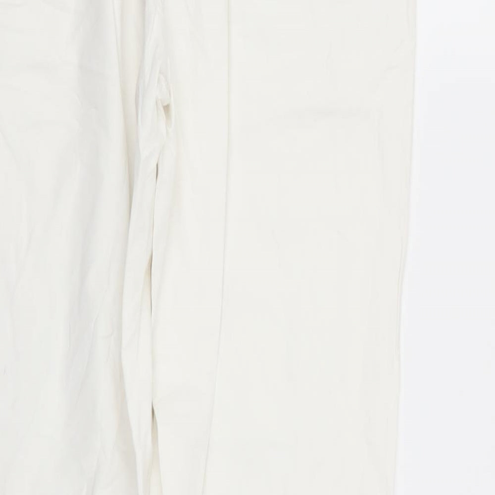 Womens UK Size 28 in camaieu Regular Fit  White Trousers