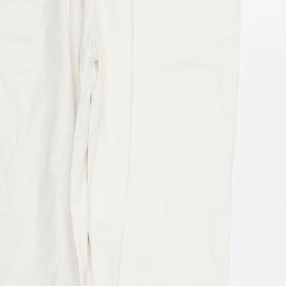 Womens UK Size 28 in camaieu Regular Fit  White Trousers