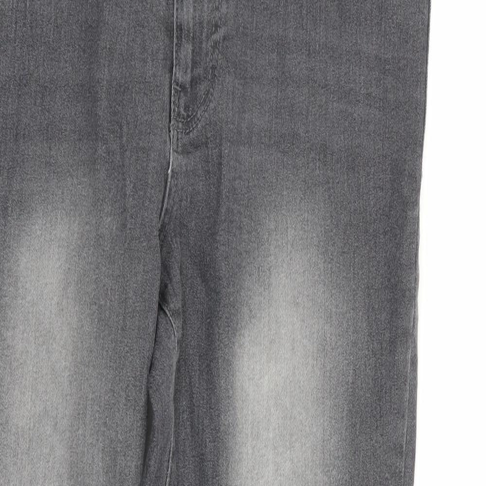 Womens UK Size 14 Janina Regular Fit Skinny Grey Jeans