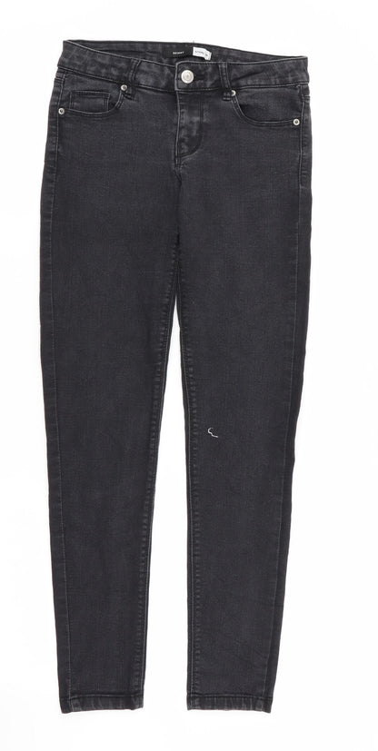 Womens UK Size 8 sinsay Regular Fit Skinny Black Jeans