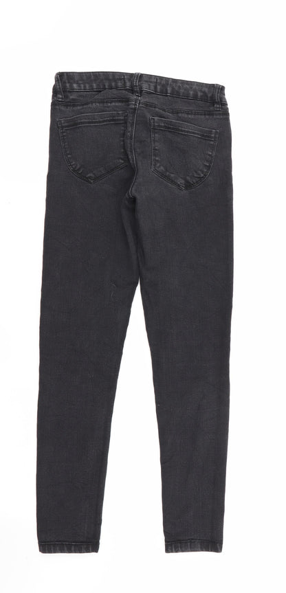 Womens UK Size 8 sinsay Regular Fit Skinny Black Jeans
