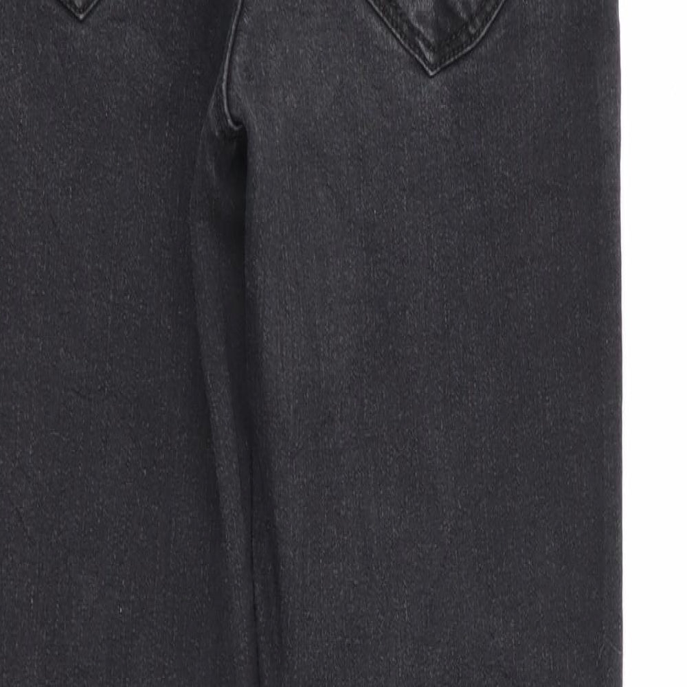 Womens UK Size 8 sinsay Regular Fit Skinny Black Jeans