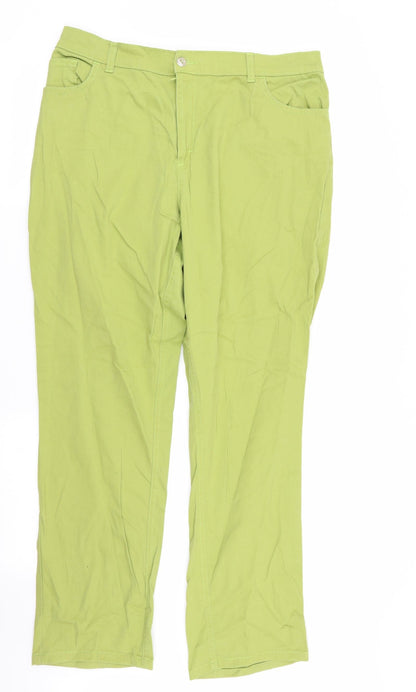 Ella Womens Green   Skinny Jeans Size 16 L29 in