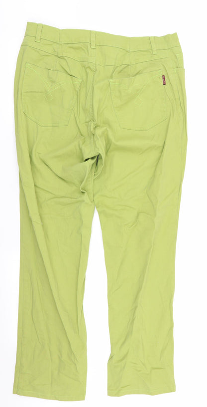 Ella Womens Green   Skinny Jeans Size 16 L29 in
