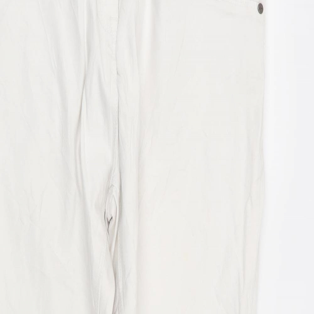 women Womens White   Skinny Jeans Size 14 L30 in