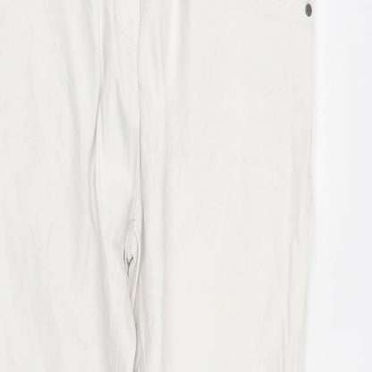 women Womens White   Skinny Jeans Size 14 L30 in