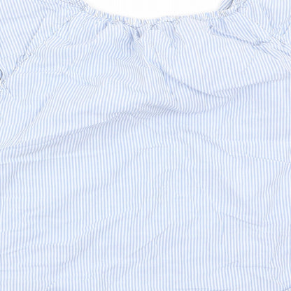H&M Girls Multicoloured Striped  Basic Blouse Size 9 Years