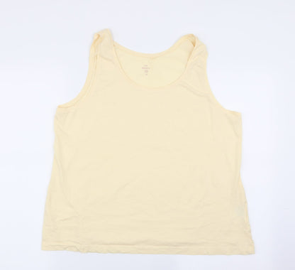 The Basics Womens Yellow   Basic Tank Size XL