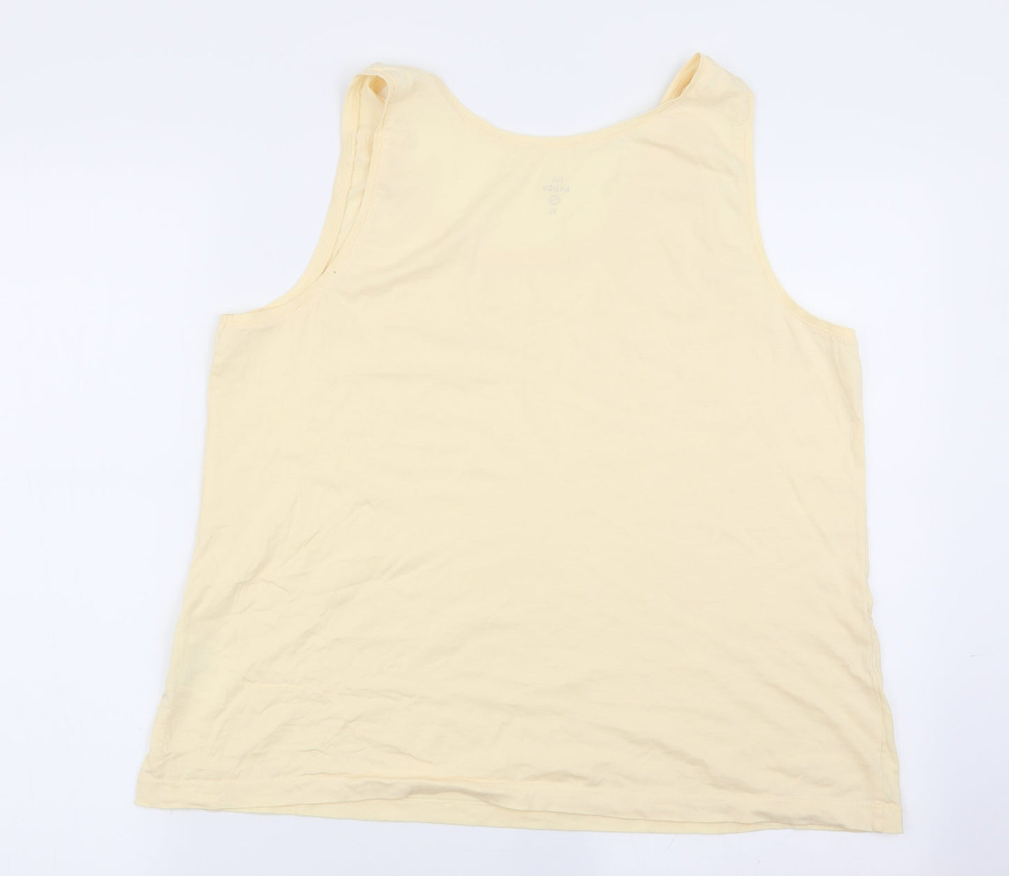 The Basics Womens Yellow   Basic Tank Size XL
