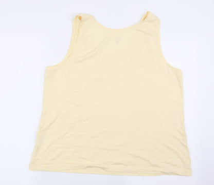 The Basics Womens Yellow   Basic Tank Size XL
