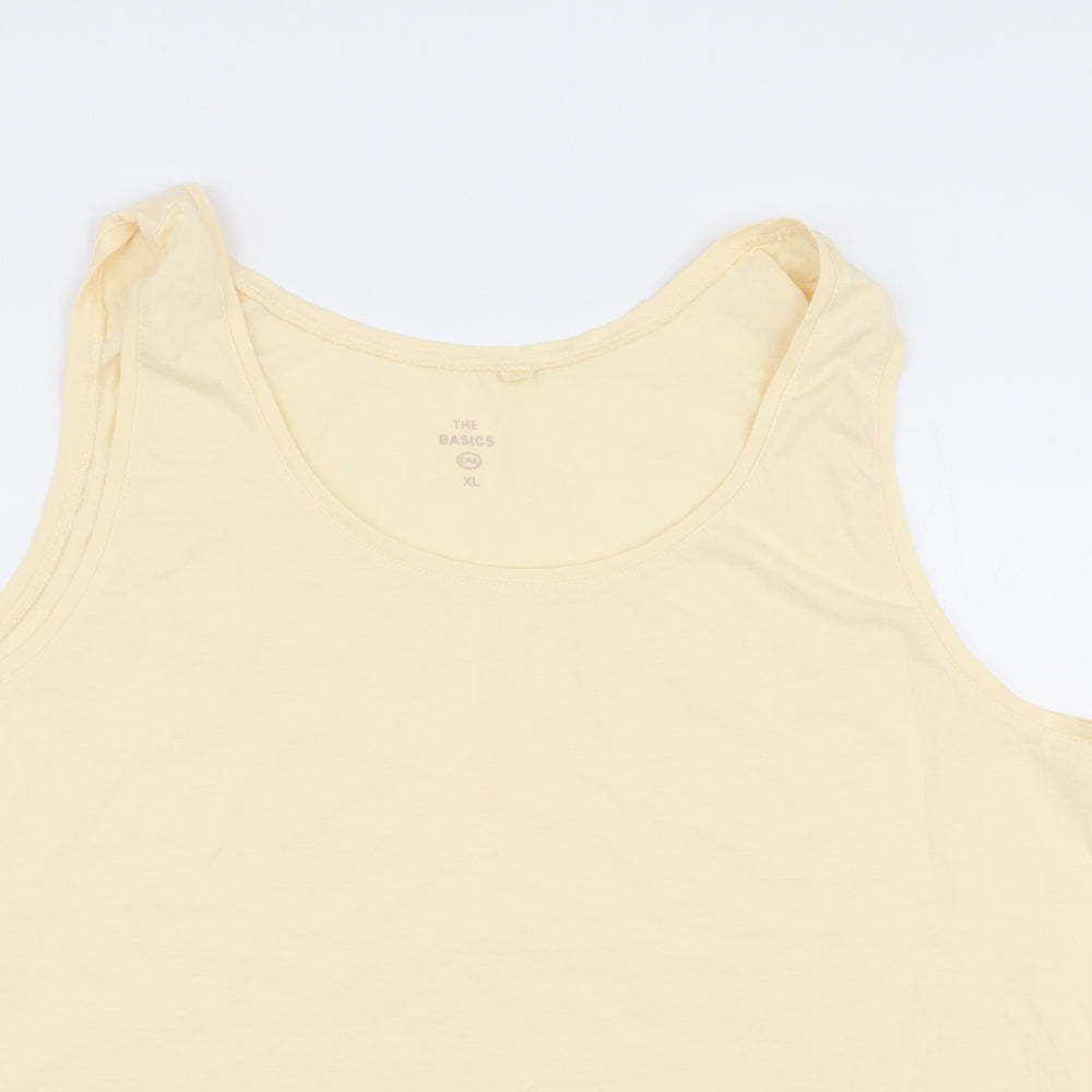 The Basics Womens Yellow   Basic Tank Size XL