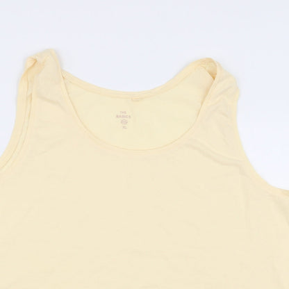 The Basics Womens Yellow   Basic Tank Size XL