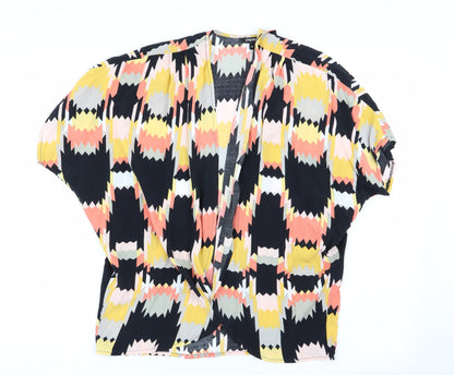 Womens UK Size 10 Papaya Multicoloured Cardigan Jumper