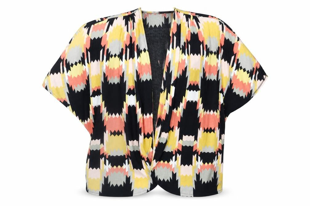Womens UK Size 10 Papaya Multicoloured Cardigan Jumper