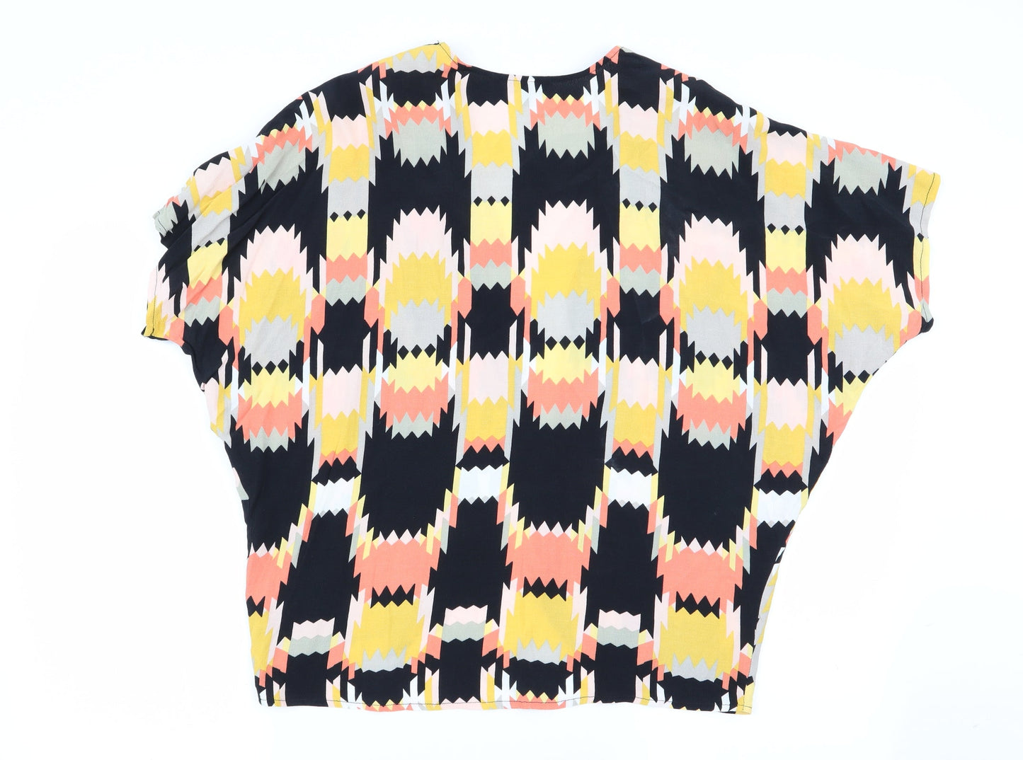 Womens UK Size 10 Papaya Multicoloured Cardigan Jumper
