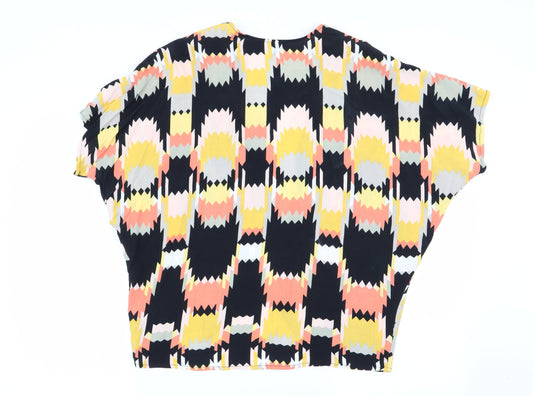 Womens UK Size 10 Papaya Multicoloured Cardigan Jumper