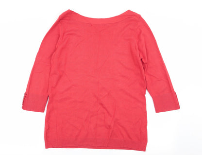 Klass Womens Red   Pullover Jumper Size M