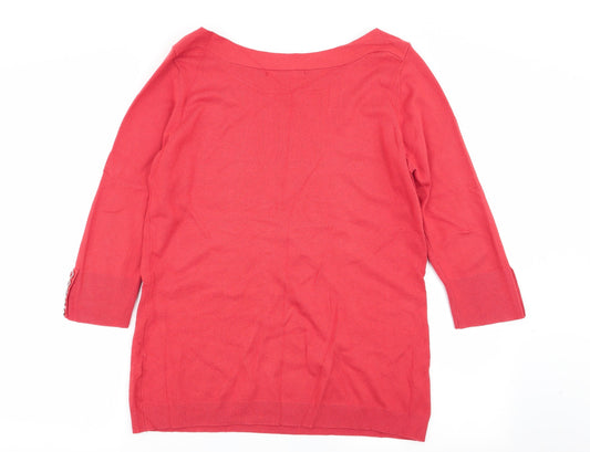 Klass Womens Red   Pullover Jumper Size M