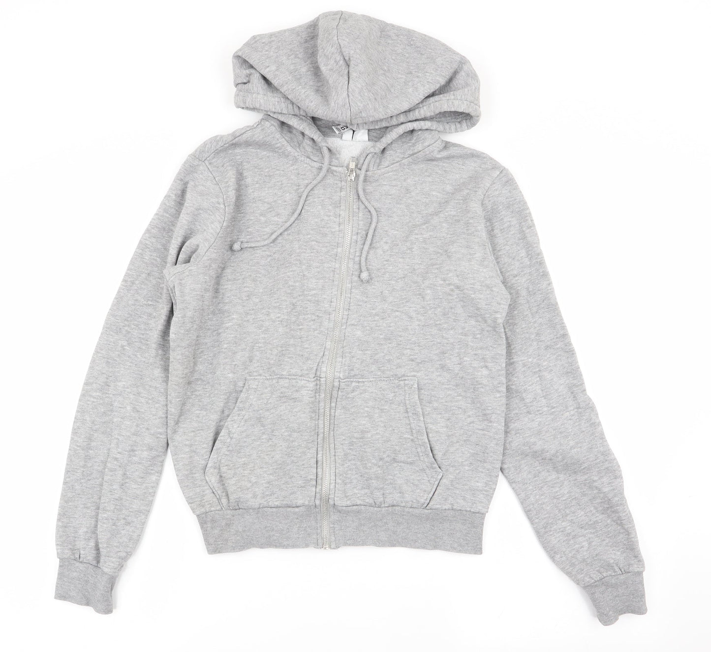 Womens UK Size S Divided by H&M Grey Full Zip Jumper