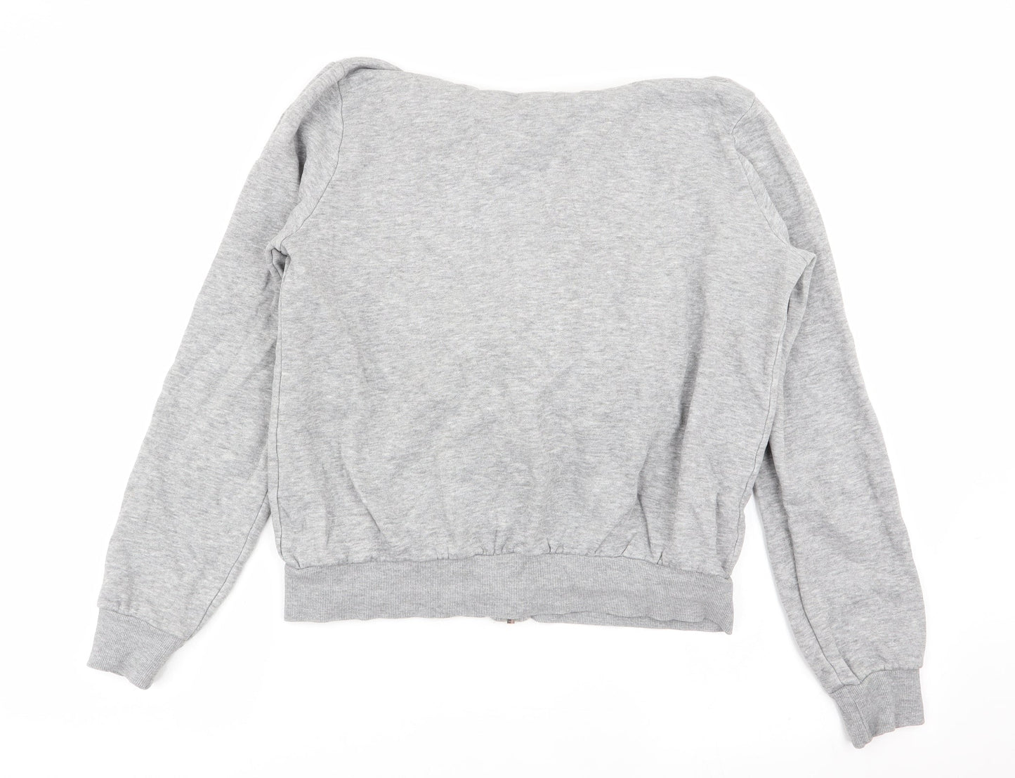 Womens UK Size S Divided by H&M Grey Full Zip Jumper