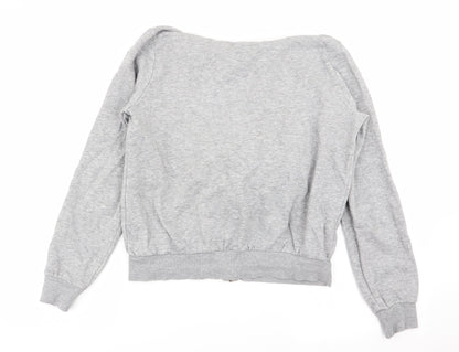 Womens UK Size S Divided by H&M Grey Full Zip Jumper