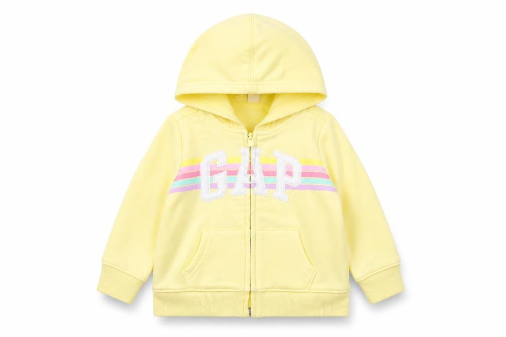 Gap Girls Yellow   Full Zip Jumper Size 2 Years