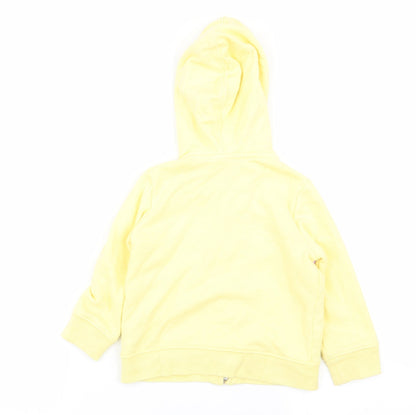 Gap Girls Yellow   Full Zip Jumper Size 2 Years