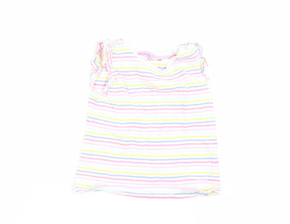 TU Girls Multicoloured Striped  Basic Tank Size 2-3 Years