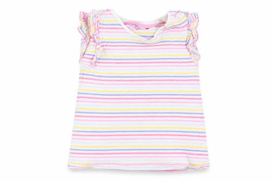 TU Girls Multicoloured Striped  Basic Tank Size 2-3 Years