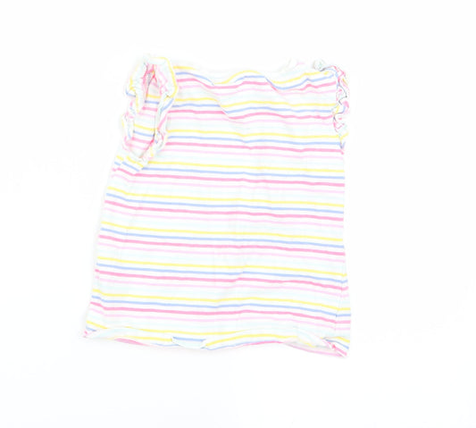 TU Girls Multicoloured Striped  Basic Tank Size 2-3 Years