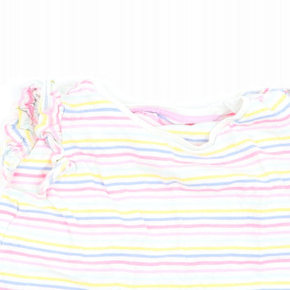 TU Girls Multicoloured Striped  Basic Tank Size 2-3 Years