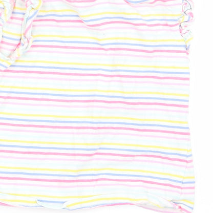 TU Girls Multicoloured Striped  Basic Tank Size 2-3 Years