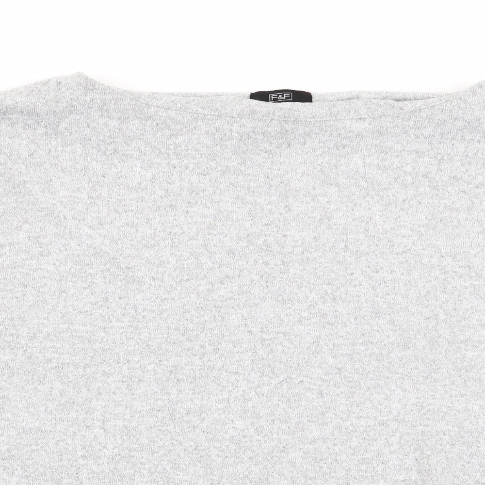 F&F Womens Grey   Basic T-Shirt Size 12