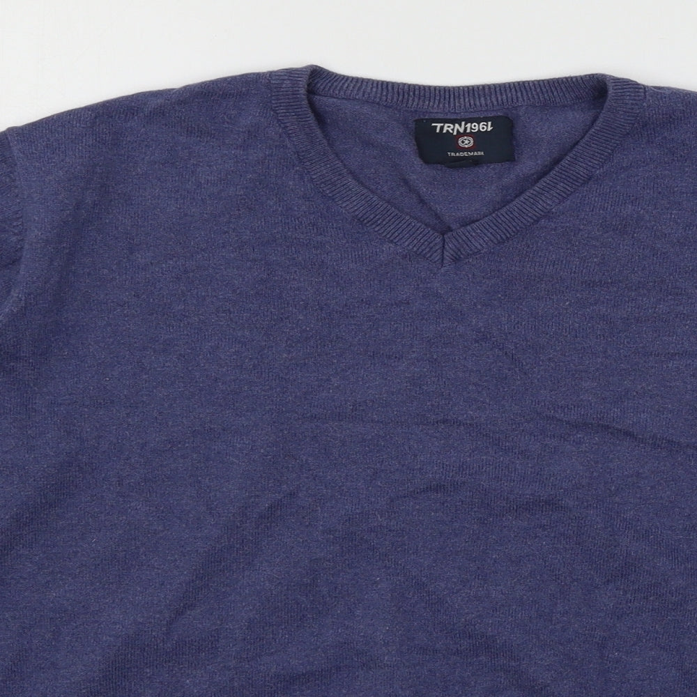 TRN1961 Mens Blue  Knit Pullover Jumper Size M