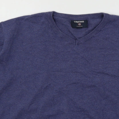 TRN1961 Mens Blue  Knit Pullover Jumper Size M