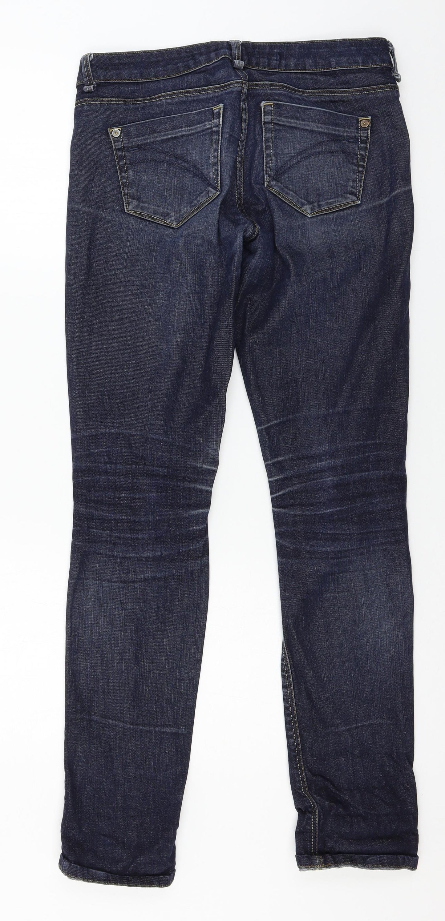 Topshop Womens Blue  Denim Skinny Jeans Size 28 in L32 in