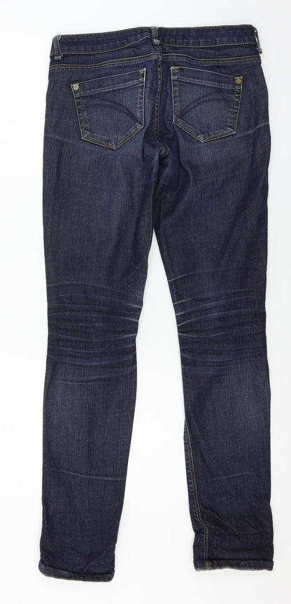 Topshop Womens Blue  Denim Skinny Jeans Size 28 in L32 in