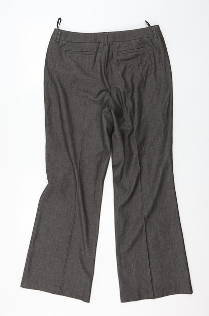 Womens UK Size 14 Marks and Spencer Regular Fit  Grey Trousers
