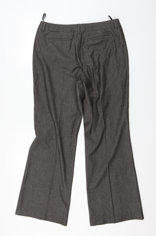 Womens UK Size 14 Marks and Spencer Regular Fit  Grey Trousers