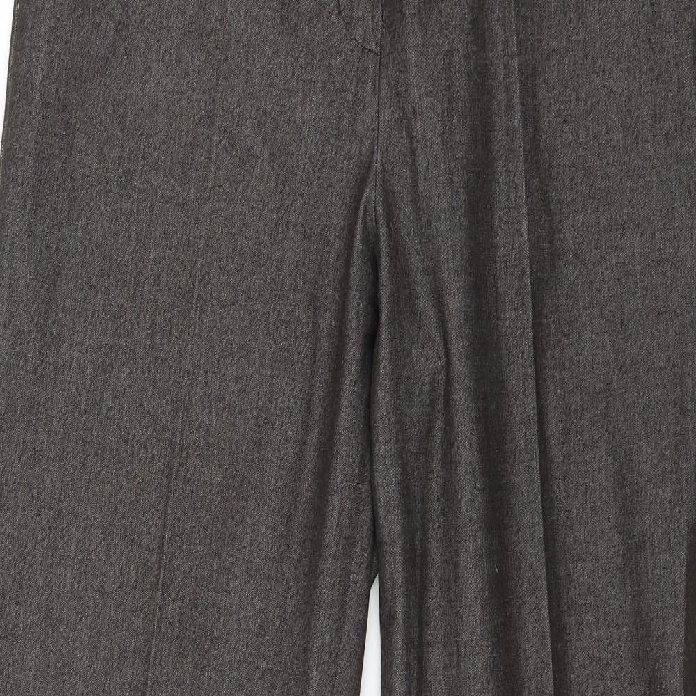 Womens UK Size 14 Marks and Spencer Regular Fit  Grey Trousers