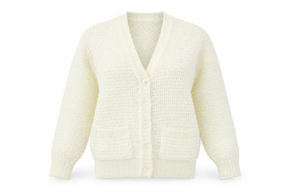 Sunhanit Womens Ivory  Knit Cardigan Jumper Size S