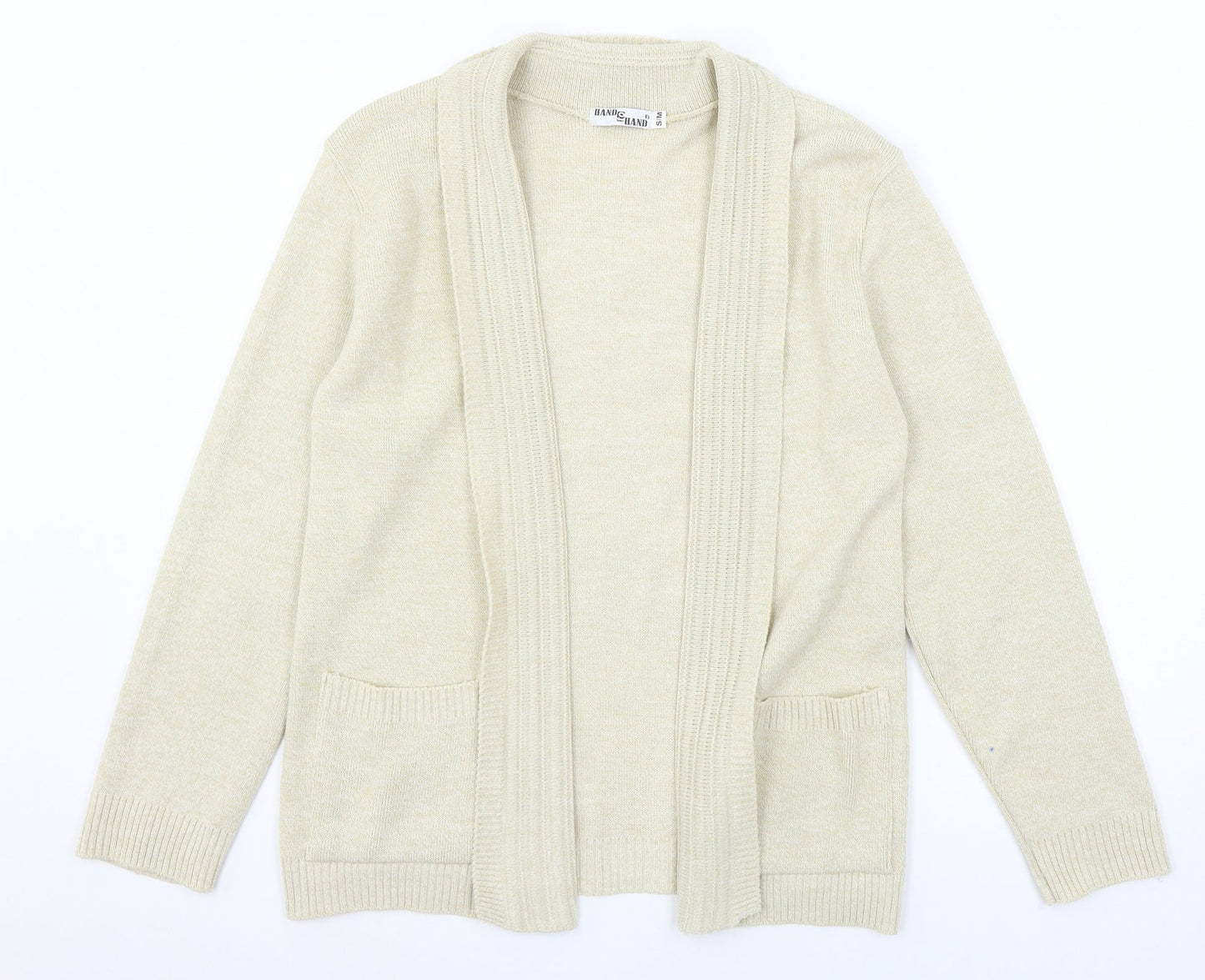 Womens UK Size S Hand to Hand Ivory Cardigan Jumper
