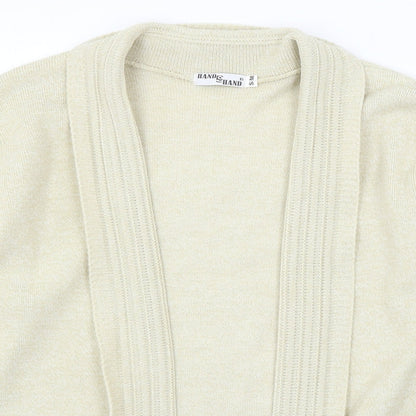 Womens UK Size S Hand to Hand Ivory Cardigan Jumper