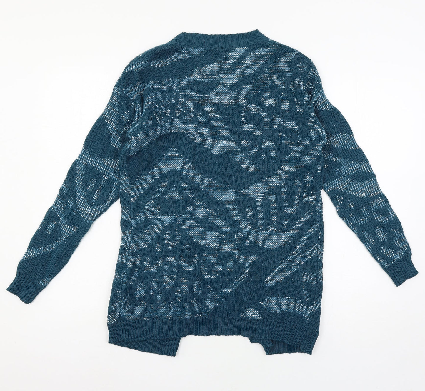 limited collection Womens Blue Striped  Cardigan Jumper Size 10