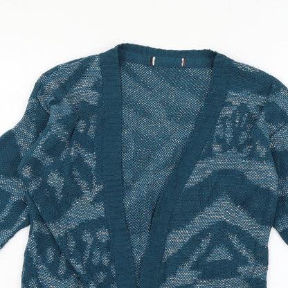 limited collection Womens Blue Striped  Cardigan Jumper Size 10