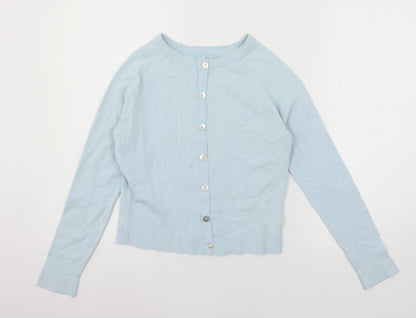 Jesire Womens Blue  Knit Cardigan Jumper Size S