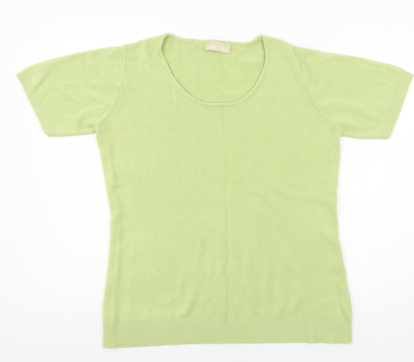 Womens UK Size 14 Daxon Green Basic T-Shirt