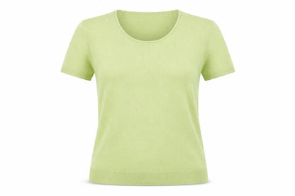 Womens UK Size 14 Daxon Green Basic T-Shirt