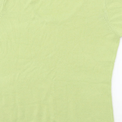 Womens UK Size 14 Daxon Green Basic T-Shirt