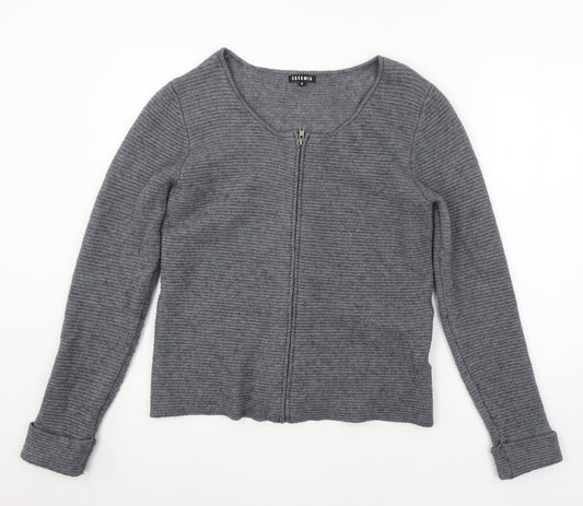 CASAMIA Womens Grey  Knit Cardigan Jumper Size S